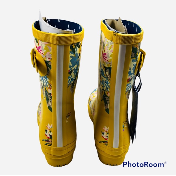 NWT JOULES mid-calf rain boots sz8 - Picture 6 of 7